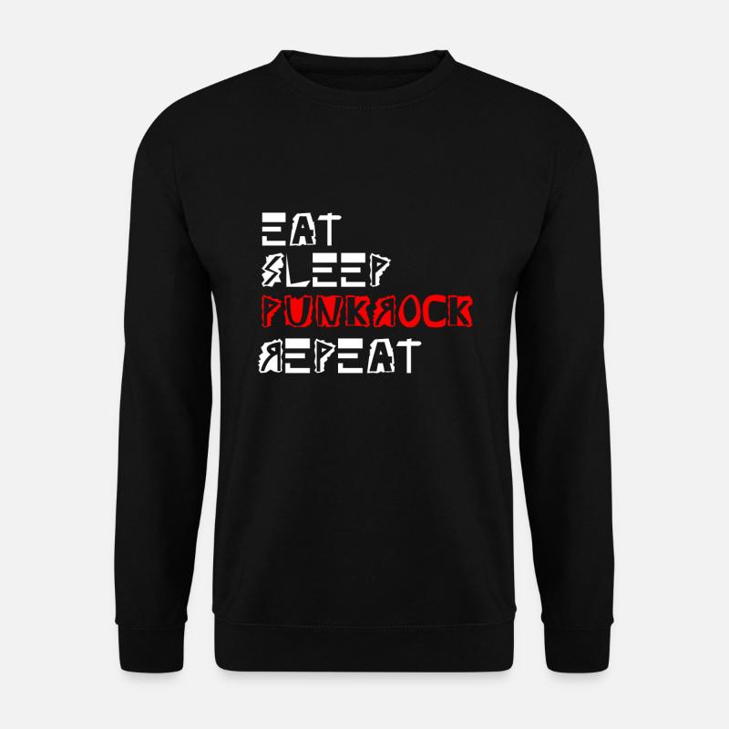 punkrock rocker punker punk - Unisex Pullover - Schwarz
