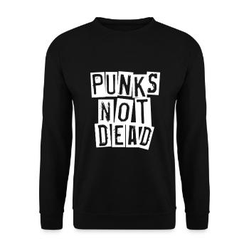 punk rock punk rocker punker - Sweat-shirt Unisexe - noir - Devant - Alina (178cm) & Michal (187cm)
