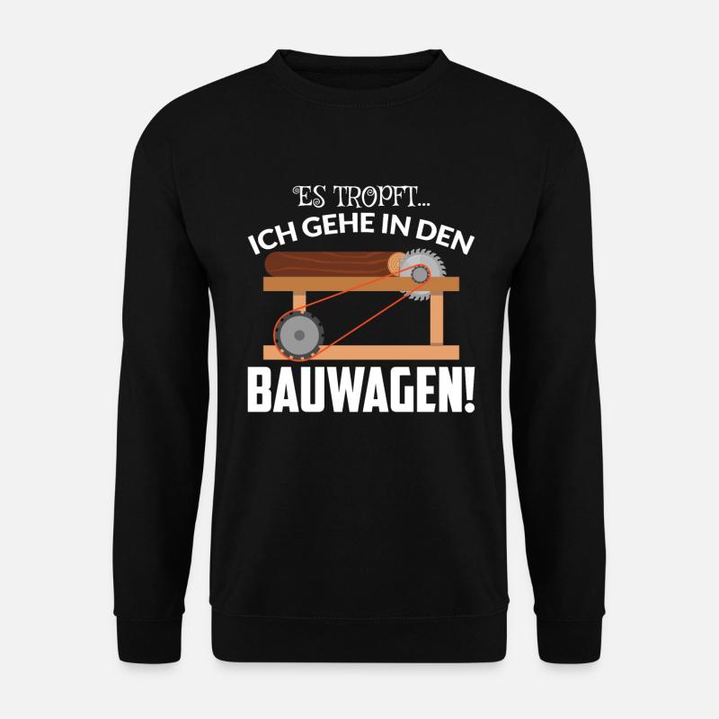 IN DEN BAUWAGEN - Unisex Pullover - Schwarz