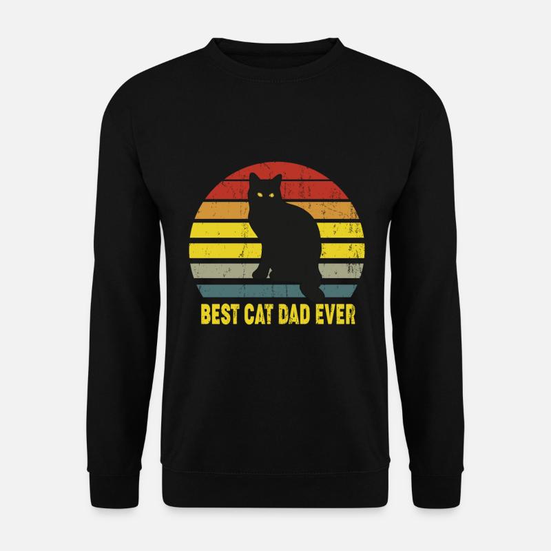 Bester Katzenvater - Unisex Pullover - Schwarz