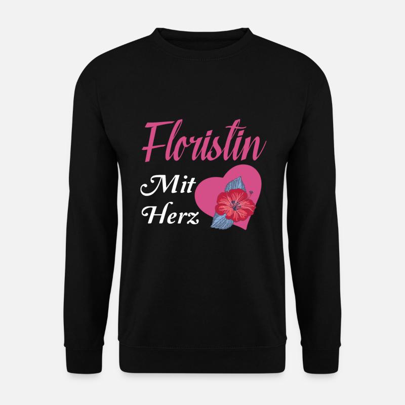 Floristin mit Herz - Unisex Pullover - Schwarz