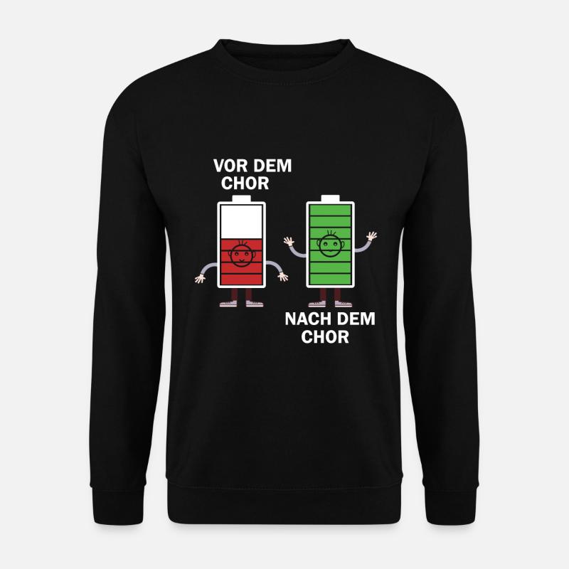 vor dem chor nach dem chor - Unisex Pullover - Schwarz