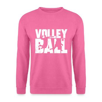 ballon de volley - Sweat-shirt Unisexe - rose - Devant