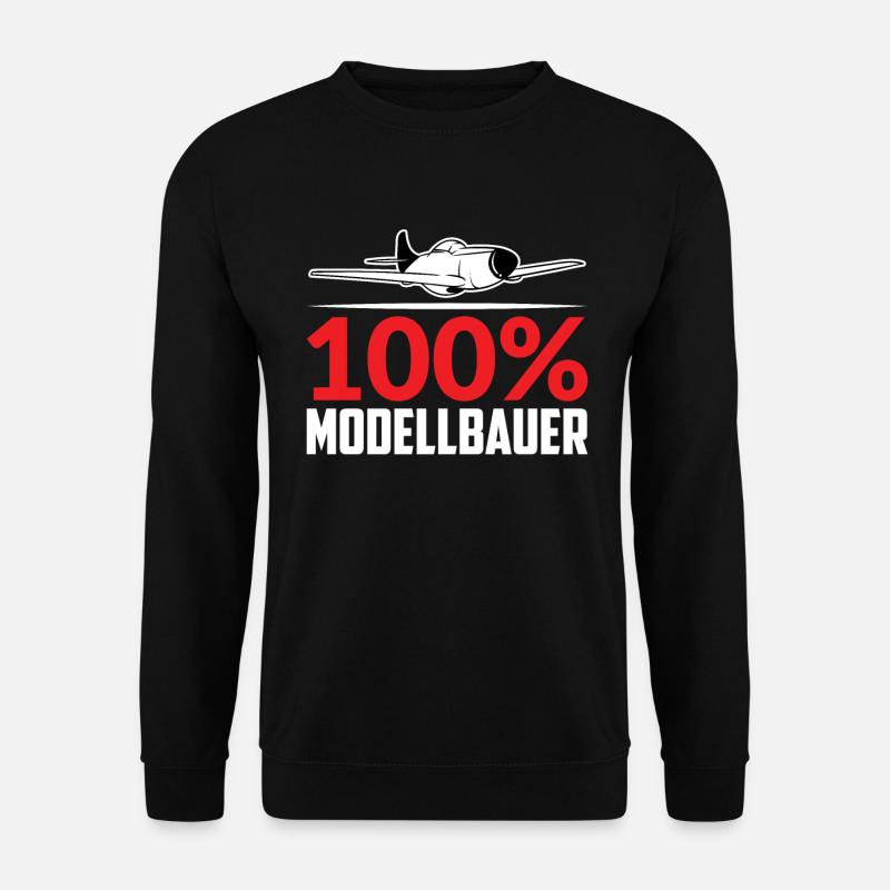 100% MODELLBAUER - Unisex Pullover - Schwarz