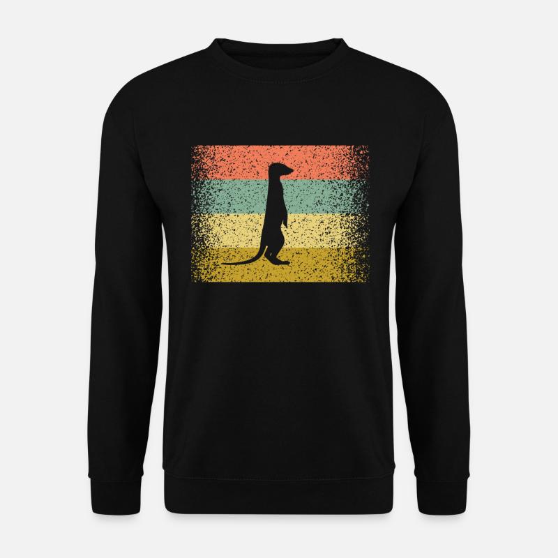 Das bunte Erdmännnchen - Unisex Pullover - Schwarz