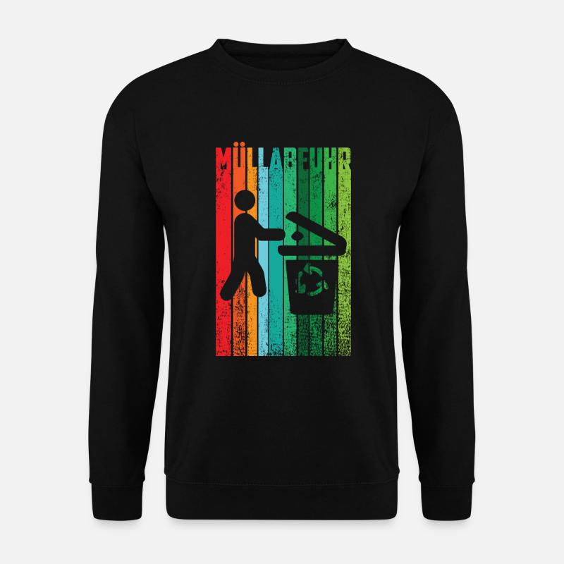 MÜLLABFUHR - Unisex Pullover - Schwarz