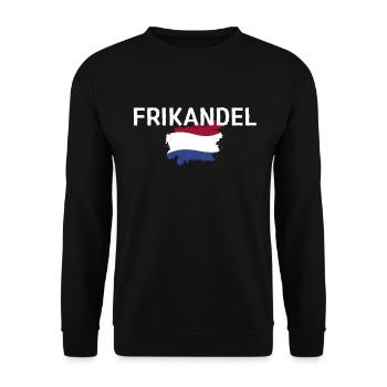Frikandel - Holland Netherlands Amsterdam flag - Unisex Sweatshirt - black - Front - Alina (178cm) & Michal (187cm)