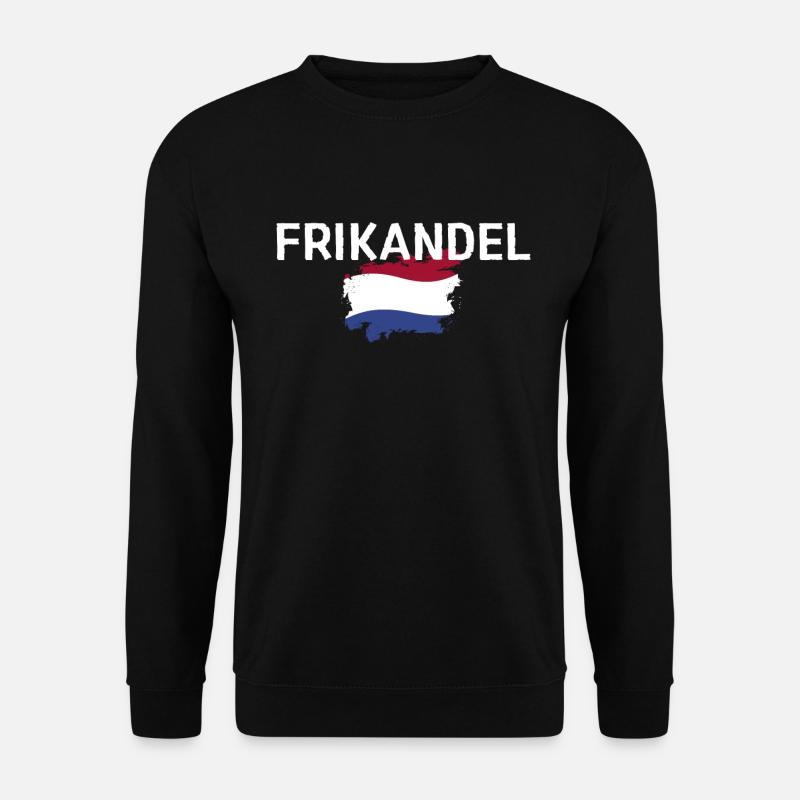 Frikandel - Drapeau Hollande Pays-Bas Amsterdam - Sweat-shirt Unisexe - noir