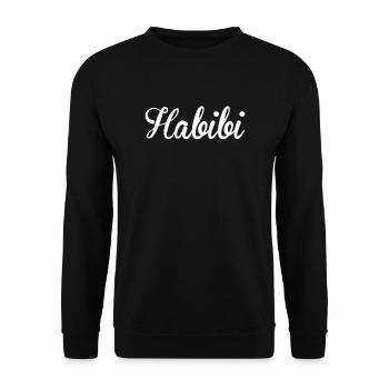 Habibi - Unisex Sweatshirt - black - Front - Alina (178cm) & Michal (187cm)