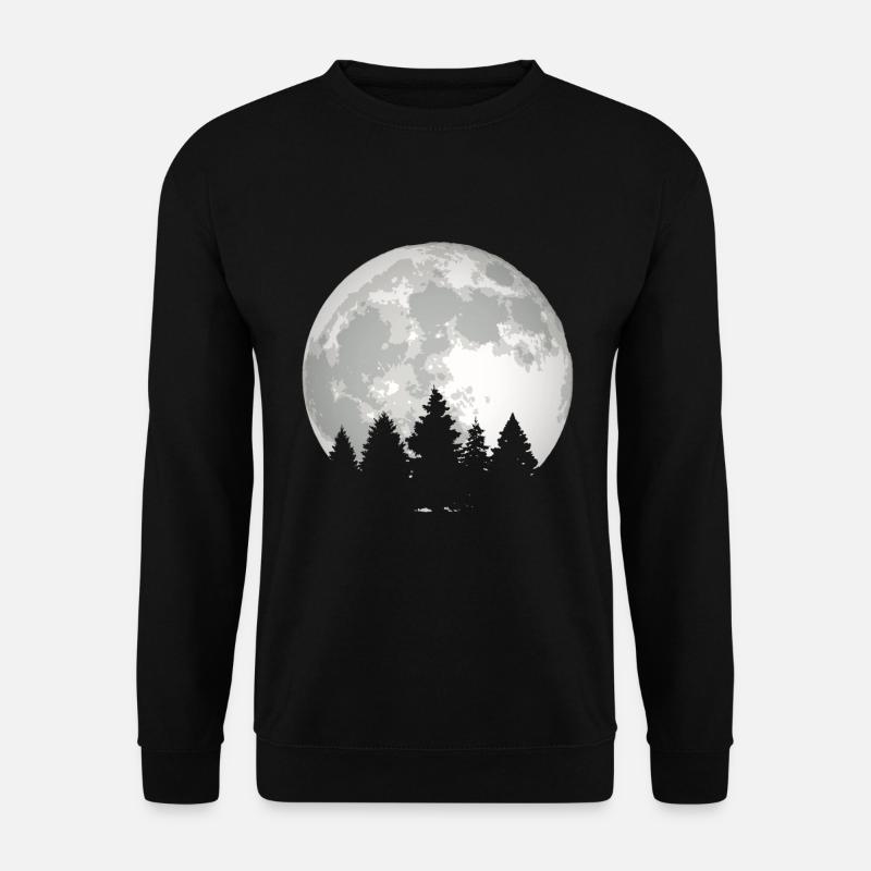 Mond Wald - Unisex Pullover - Schwarz