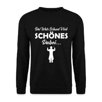 Singen im Chor mit tollem Klang - Unisex Pullover - Schwarz - Vorne - Alina (178cm) & Michal (187cm)
