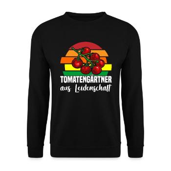 Tomatengärtner Aus Leidenschaft - Unisex Pullover - Schwarz - Vorne - Alina (178cm) & Michal (187cm)