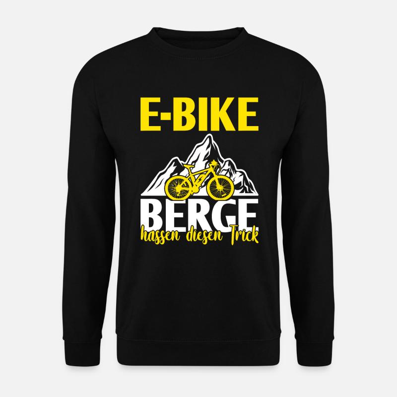E-Bike Elektrofahrrad E-Biker - Unisex Pullover - Schwarz
