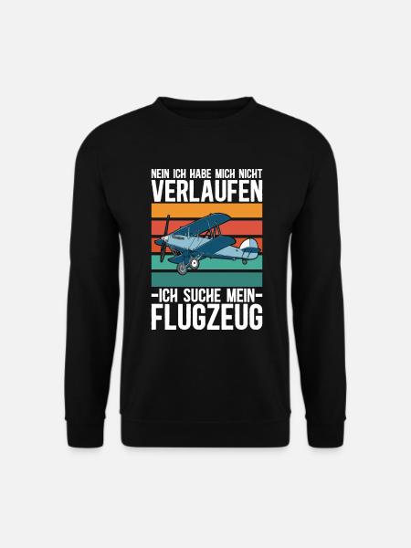 Modellflieger Rc Modellflugzeug Modellfliegen - Unisex Pullover - Schwarz
