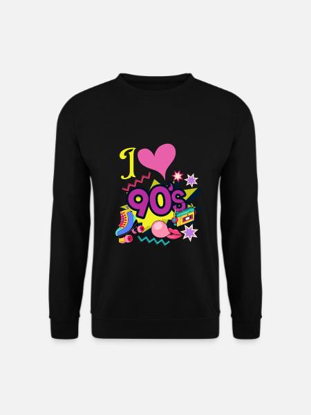 Buntes neunziger Design - Unisex Pullover - Schwarz