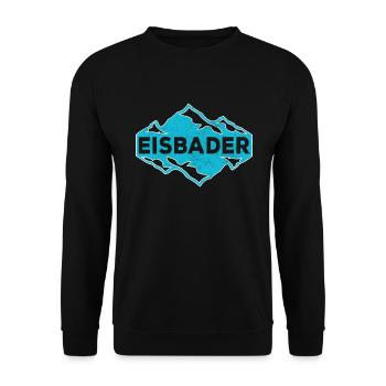 Eisbader Eisbaden Winterbad Eis schwimmer Kältebad - Unisex Pullover - Schwarz - Vorne - Alina (178cm) & Michal (187cm)