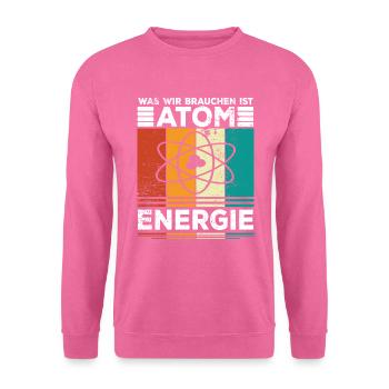 Atomenergie Kernenergie Kernkraft Atomkraftwerke - Unisex Pullover - Pink - Vorne