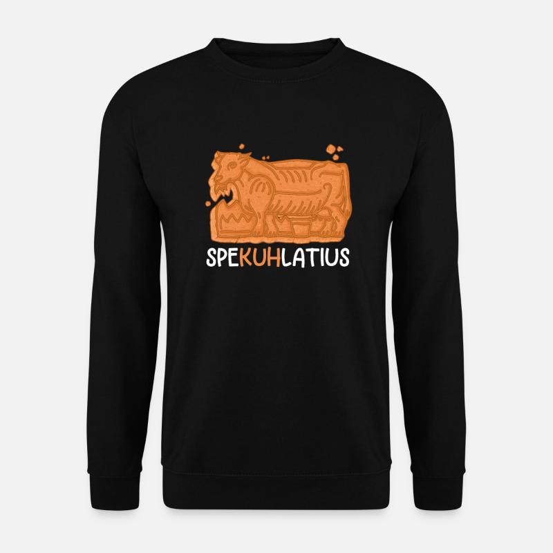Spekuhlatius Spekulatius Kuh Bauer Weihnachten - Unisex Pullover - Schwarz
