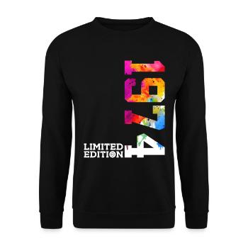 52ND BIRTHDAY LIMITED EDITION 1974 - Unisex Sweatshirt - black - Front - Alina (178cm) & Michal (187cm)