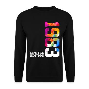 43RD BIRTHDAY LIMITED EDITION 1983 - Unisex Sweatshirt - black - Front - Alina (178cm) & Michal (187cm)