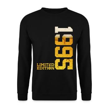 LIMITED EDITION 1995 BIER 31. GEBURTSTAG - Unisex Pullover - Schwarz - Vorne - Alina (178cm) & Michal (187cm)