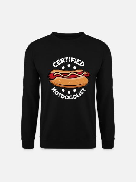 Cooles Hot-Dog-Design Für Männer, Frauen, Jungen - Unisex Pullover - Schwarz