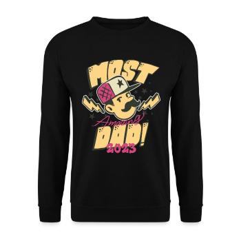 Best Daddy-to-Be Father Baby Birth 2023 - Unisex Sweatshirt - black - Front - Alina (178cm) & Michal (187cm)