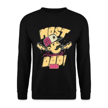Best Daddy-to-Be Father Baby Birth 2023 - Unisex Sweatshirt - black - Front - Alina (178cm) & Michal (187cm)