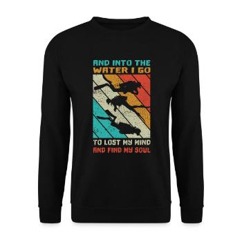 SCUBA Tauchen - Tank Diver Saying - Unisex Sweatshirt - black - Front - Alina (178cm) & Michal (187cm)