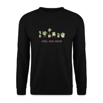 Nur Noch Eine Pflanze, Gartenbau Blumengarten - Unisex Pullover - Schwarz - Vorne - Alina (178cm) & Michal (187cm)