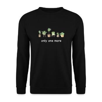 Nur Noch Eine Pflanze, Gartenbau Blumengarten - Unisex Pullover - Schwarz - Vorne - Alina (178cm) & Michal (187cm)