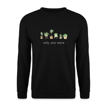Nur Noch Eine Pflanze, Gartenbau Blumengarten - Unisex Pullover - Schwarz - Vorne - Alina (178cm) & Michal (187cm)
