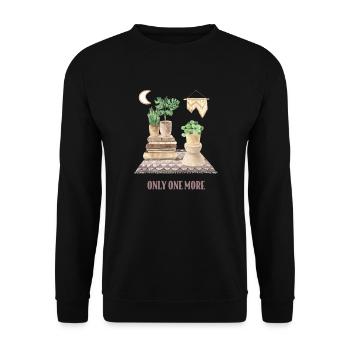 Nur Noch Eine Pflanze, Gartenbau Blumengarten - Unisex Pullover - Schwarz - Vorne - Alina (178cm) & Michal (187cm)
