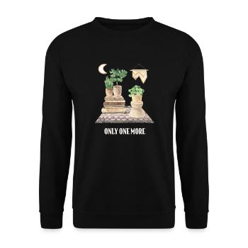 Nur Noch Eine Pflanze, Gartenbau Blumengarten - Unisex Pullover - Schwarz - Vorne - Alina (178cm) & Michal (187cm)