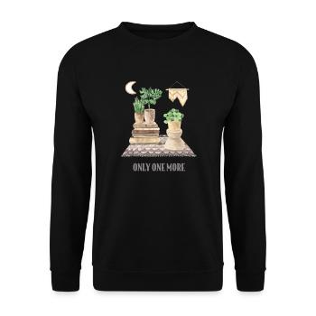 Nur Noch Eine Pflanze, Gartenbau Blumengarten - Unisex Pullover - Schwarz - Vorne - Alina (178cm) & Michal (187cm)