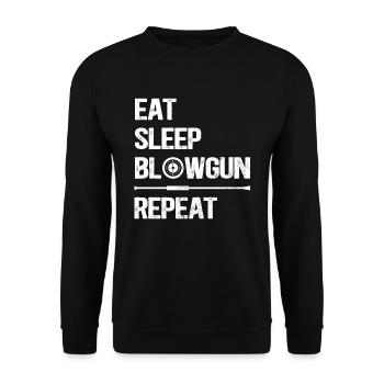 Blowgun Blowpipe Shooting - Blowgun Saying - Sweat-shirt Unisexe - noir - Devant - Alina (178cm) & Michal (187cm)