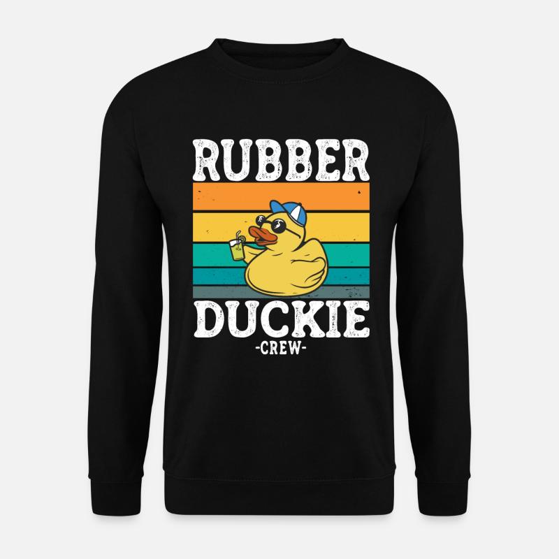 Rubber Duck Yellow Duck Crew Bathing Ducks Ducks - Unisex Sweatshirt - black