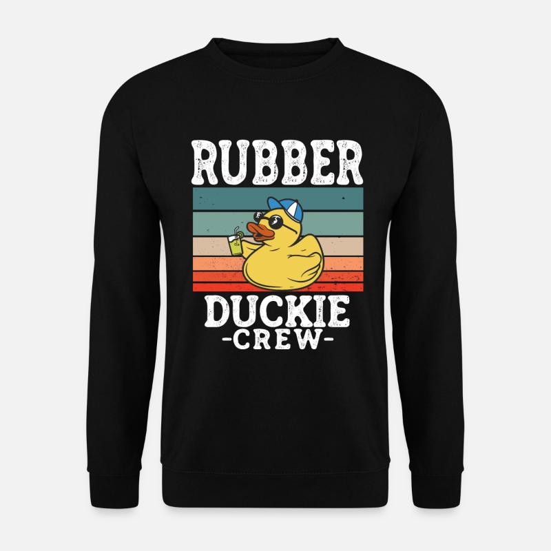 Canard en caoutchouc Canard jaune Équipage Baignade Canards Canards Canards - Sweat-shirt Unisexe - noir