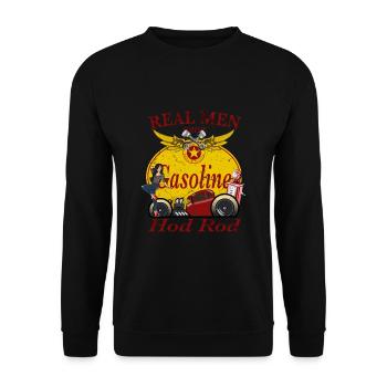 Hod Rod American Car and Muscle Cars Rockabilly - Unisex Sweatshirt - black - Front - Alina (178cm) & Michal (187cm)