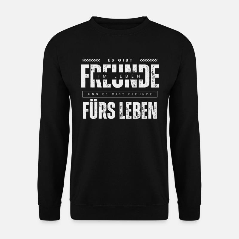 Beste Freunde FREUND Kumpel Kumpels - Unisex Pullover - Schwarz