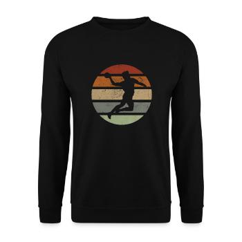Handball Retro Handball Player Women’s Team - Sweat-shirt Unisexe - noir - Devant - Alina (178cm) & Michal (187cm)