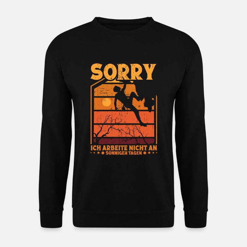 Klettern Boulderhalle Kletterer Bouldern Boulderer - Unisex Pullover - Schwarz