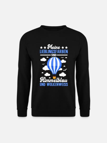 Heißluftballon Ballonfahrer Ballon Crew Gasballons - Unisex Pullover - Schwarz