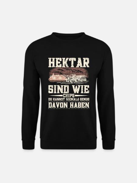 Bauer Hühnerbauer Landwirt Traktor Trecker Hektar - Unisex Pullover - Schwarz