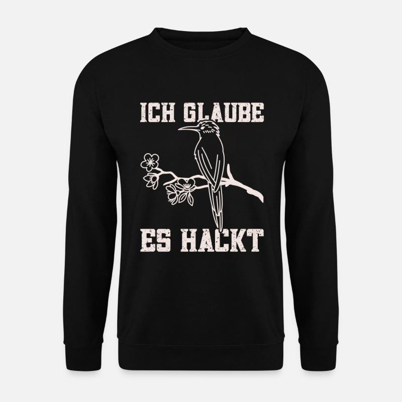 Buntspechtliebhaber Ornithologe Spechtfan - Unisex Pullover - Schwarz