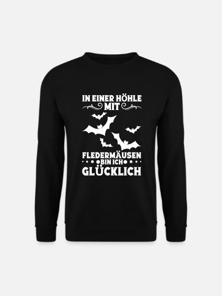 Fledermausfan Kostüm Fledermauszüchter Fledermaus - Unisex Pullover - Schwarz