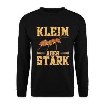 Waldameisen Ameisenkolonie Ameise Terrarium - Unisex Pullover - Schwarz - Vorne - Alina (178cm) & Michal (187cm)