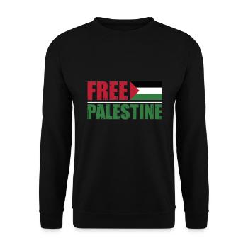 Palestine libre - Sweat-shirt Unisexe - noir - Devant - Alina (178cm) & Michal (187cm)