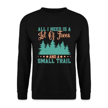 Amoureux de la nature Amoureux des arbres Amoureux de la nature Waldde - Sweat-shirt Unisexe - noir - Devant - Alina (178cm) & Michal (187cm)