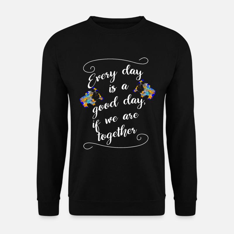 Bulldoggen Hundeliebe - Unisex Pullover - Schwarz